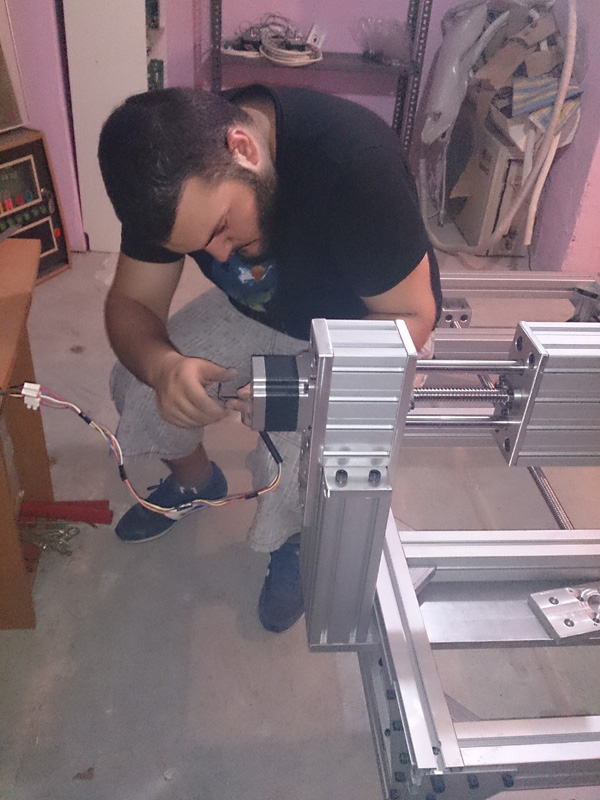 ali karaslan, cnc router, step motor